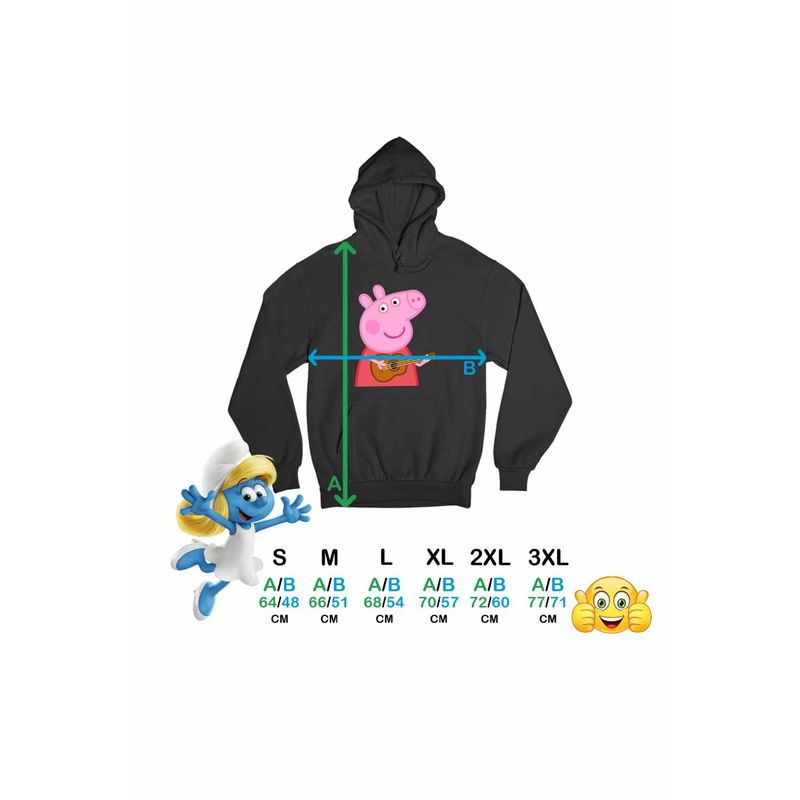 Fashion, accesorii si bijuterii - Femei - Imbracaminte femei - Hanorace femei - Hanorac Femei Peppa Canta la Chitara, negru, marime S - Infinity.ro