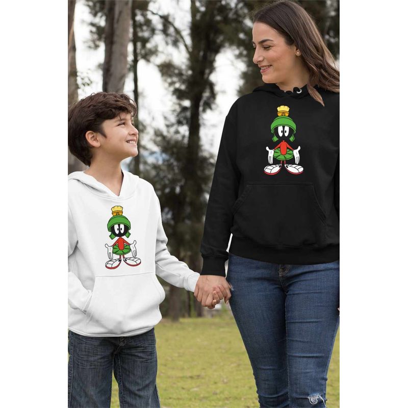 Fashion, accesorii si bijuterii - Femei - Imbracaminte femei - Hanorace femei - Hanorac Femei Marvin Martianul, negru, marime S - Infinity.ro
