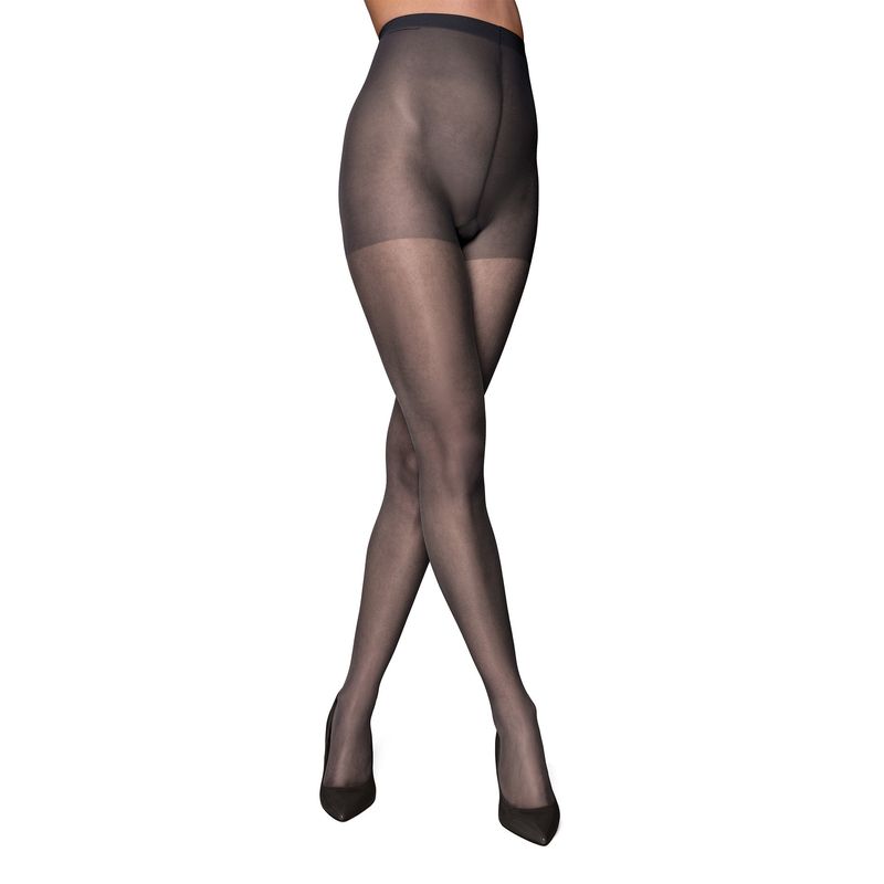 Fashion, accesorii si bijuterii - Femei - Lenjerie si pijamale femei - Sosete si ciorapi femei - Dres Lycra 10 DEN Illusion, Negru, XL - Infinity.ro