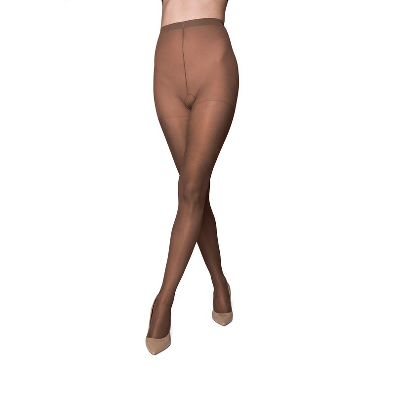 Fashion, accesorii si bijuterii - Femei - Lenjerie si pijamale femei - Sosete si ciorapi femei - Dres Lycra 20 Den Ioana, Castaniu, XXL - Infinity.ro