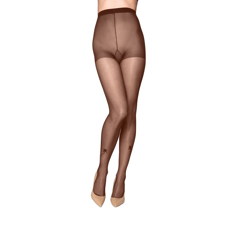Fashion, accesorii si bijuterii - Femei - Lenjerie si pijamale femei - Sosete si ciorapi femei - Dres Lycra 15 Den SELECT cu model Rossa, Maron, XL - Infinity.ro