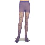 Fashion, accesorii si bijuterii - Copii - Lenjerie si pijamale copii - Sosete si dresuri copii - Dres Copii Lycra 20 Den cu model Evelina, Gri Indigo, 9-11 ani - Infinity.ro