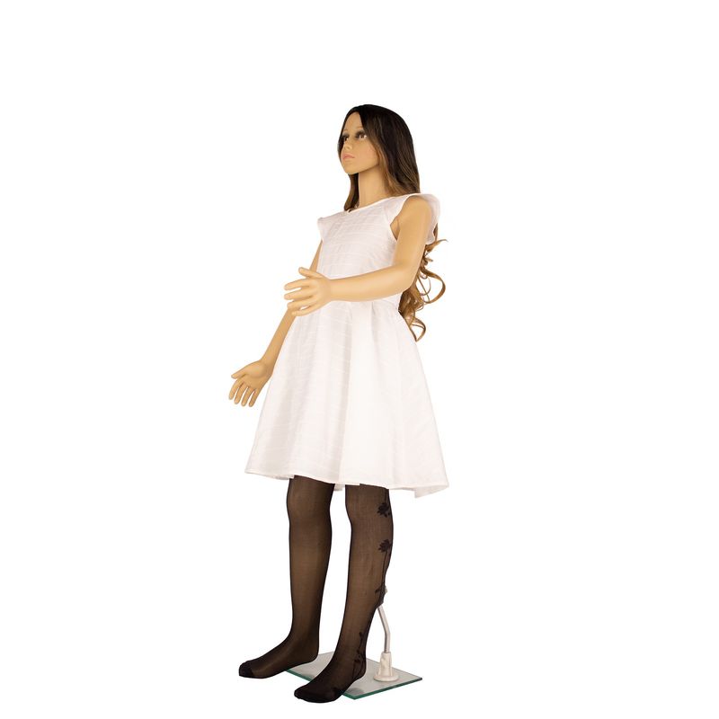 Fashion, accesorii si bijuterii - Copii - Lenjerie si pijamale copii - Sosete si dresuri copii - Dres Copii Lycra 20 Den cu model Bianca, Negru, 6-9 ani - Infinity.ro