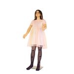 Fashion, accesorii si bijuterii - Copii - Lenjerie si pijamale copii - Sosete si dresuri copii - Dres Copii Lycra 20 Den cu model Dalia, Bleumarin, 11-13 ani - Infinity.ro