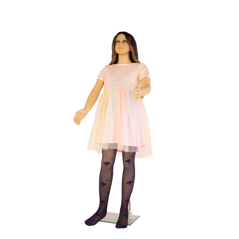 Fashion, accesorii si bijuterii - Copii - Lenjerie si pijamale copii - Sosete si dresuri copii - Dres Copii Lycra 20 Den cu model Dalia, Bleumarin, 11-13 ani - Infinity.ro