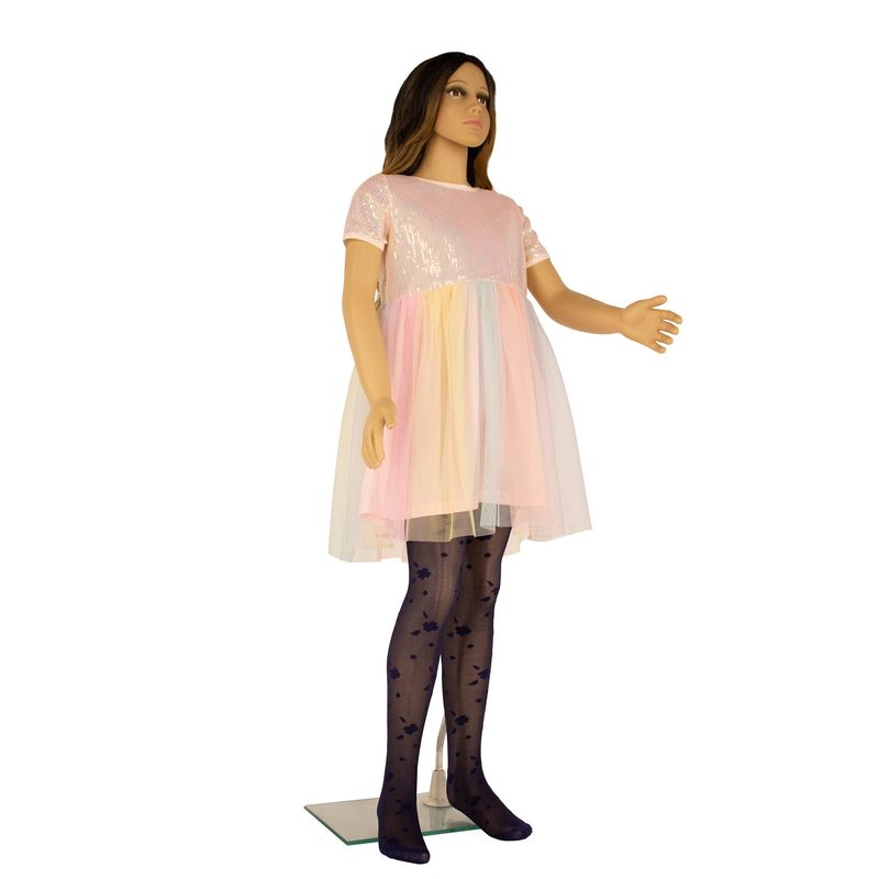 Fashion, accesorii si bijuterii - Copii - Lenjerie si pijamale copii - Sosete si dresuri copii - Dres Copii Lycra 20 Den cu model Serena, Bleumarin, 6-9 ani - Infinity.ro