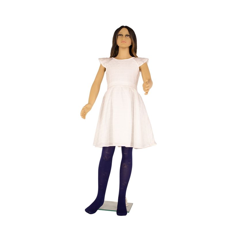 Fashion, accesorii si bijuterii - Copii - Lenjerie si pijamale copii - Sosete si dresuri copii - Dres Copii Microfibre 40 Den cu model Katty, Bleumarin, 11-13 ani - Infinity.ro