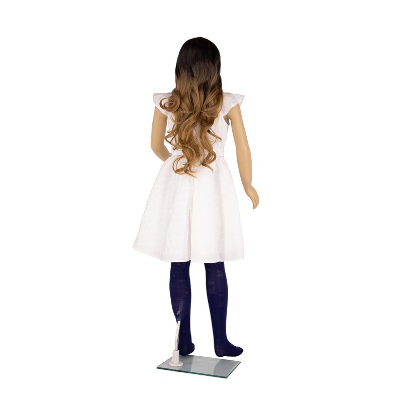 Fashion, accesorii si bijuterii - Copii - Lenjerie si pijamale copii - Sosete si dresuri copii - Dres Copii Lycra 40 Den cu model Clarissa, Bleumarin, 11-13 ani - Infinity.ro