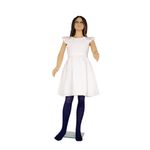 Fashion, accesorii si bijuterii - Copii - Lenjerie si pijamale copii - Sosete si dresuri copii - Dres Copii Lycra 40 Den cu model Clarissa, Bleumarin, 11-13 ani - Infinity.ro