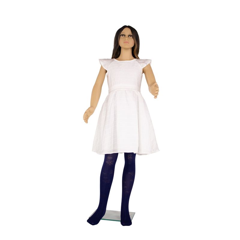 Fashion, accesorii si bijuterii - Copii - Lenjerie si pijamale copii - Sosete si dresuri copii - Dres Copii Lycra 40 Den cu model Clarissa, Bleumarin, 11-13 ani - Infinity.ro
