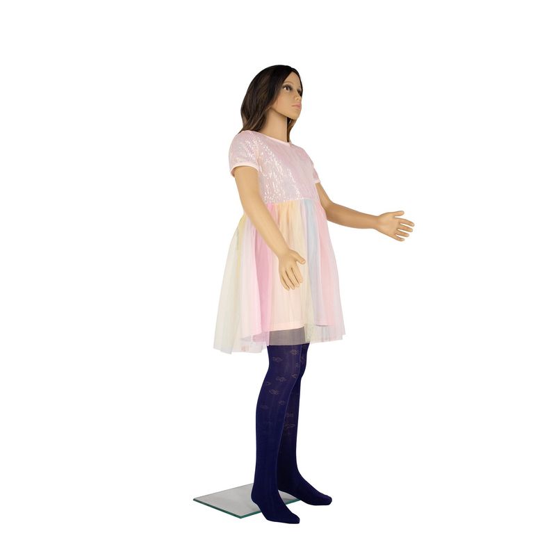 Fashion, accesorii si bijuterii - Copii - Lenjerie si pijamale copii - Sosete si dresuri copii - Dres Copii Lycra 40 Den cu model Clarissa, Bleumarin, 11-13 ani - Infinity.ro