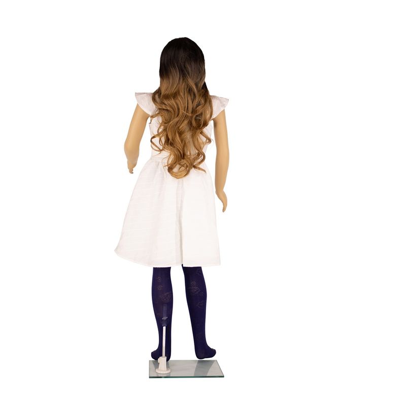 Fashion, accesorii si bijuterii - Copii - Lenjerie si pijamale copii - Sosete si dresuri copii - Dres Copii Lycra 40 Den cu model Ana Maria, Bleumarin, 11-13 ani - Infinity.ro