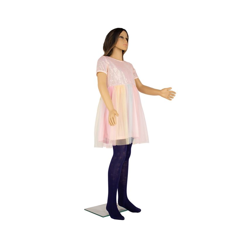 Fashion, accesorii si bijuterii - Copii - Lenjerie si pijamale copii - Sosete si dresuri copii - Dres Copii Lycra 40 Den cu model Ana Maria, Bleumarin, 11-13 ani - Infinity.ro
