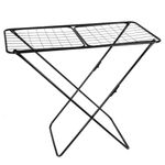 Electronice si Electrocasnice - Masini si uscatoare de rufe - Uscatoare de rufe - Uscator de rufe pliabil din metal, pentru balcon, suprafata utilizabila 18 m, negru, 180x55x108 cm - Infinity.ro