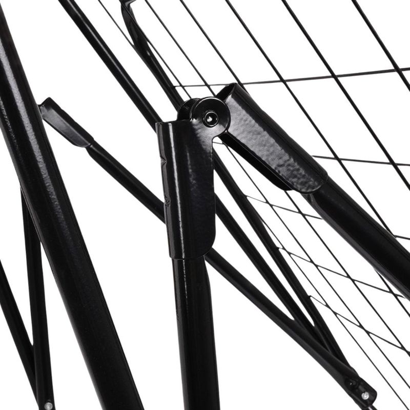 Electronice si Electrocasnice - Masini si uscatoare de rufe - Uscatoare de rufe - Uscator de rufe pliabil din metal, pentru balcon, suprafata utilizabila 18 m, negru, 180x55x108 cm - Infinity.ro