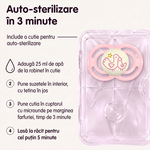 Jucarii, Copii si Bebe - Hrana si alaptare - Biberoane, suzete si accesorii hranire - Suzete si accesorii - Suzeta ortodontica MAM Perfect Night 16+, silicon, cutie de sterilizare - Infinity.ro