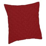 Casa si Gradina - Textile si covoare - Lenjerii de pat - Fete de perna - Fata de Perna Decorativa de Iarna Bordo Velvet cu Model Romburi 45x43cm - Infinity.ro