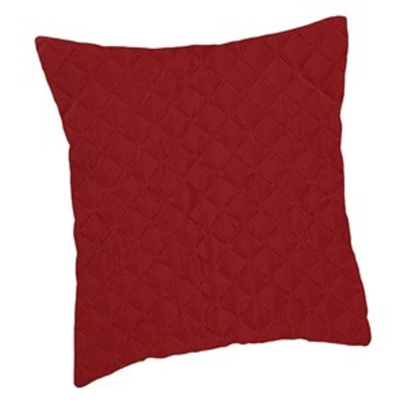 Casa si Gradina - Textile si covoare - Lenjerii de pat - Fete de perna - Fata de Perna Decorativa de Iarna Bordo Velvet cu Model Romburi 45x43cm - Infinity.ro