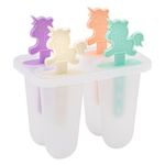Casa si Gradina - Bucatarie si vesela - Accesorii bar - Forme cuburi de gheata - Forme pentru inghetata si granita, Set 4 buc, Pastel, Unicorn - Infinity.ro