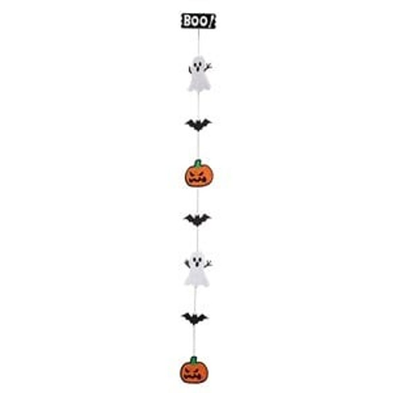 Casa si Gradina - Decoratiuni - Decoratiuni petrecere - Bannere si ghirlande decorative - Ghirlanda decorativa de Halloween cu dovleci, fantome si paianjeni, 2m - Infinity.ro