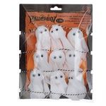 Casa si Gradina - Decoratiuni - Decoratiuni petrecere - Bannere si ghirlande decorative - Ghirlanda decorativa de Halloween cu 9 figurine fantoma, 1.5m, alba - Infinity.ro