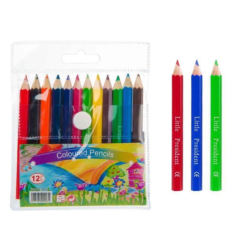 Carti si Birotica - Birotica - Instrumente de scris - Creioane - Set de 12 Creioane Colorate Mini pentru Artisti - Infinity.ro