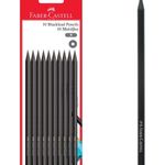 Carti si Birotica - Birotica - Instrumente de scris - Creioane - Set de 10 creioane negre cu lemn negru, grad B - Infinity.ro
