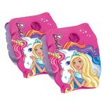 Jucarii, Copii si Bebe - Jucarii si jocuri - Jucarii de exterior - Colaci, ochelari si accesorii inot copii - Aripioare de înot gonflabile pentru copii, Roz, Model Unicorn, 2 buc, 3-6 Ani/18-30 kg - Infinity.ro