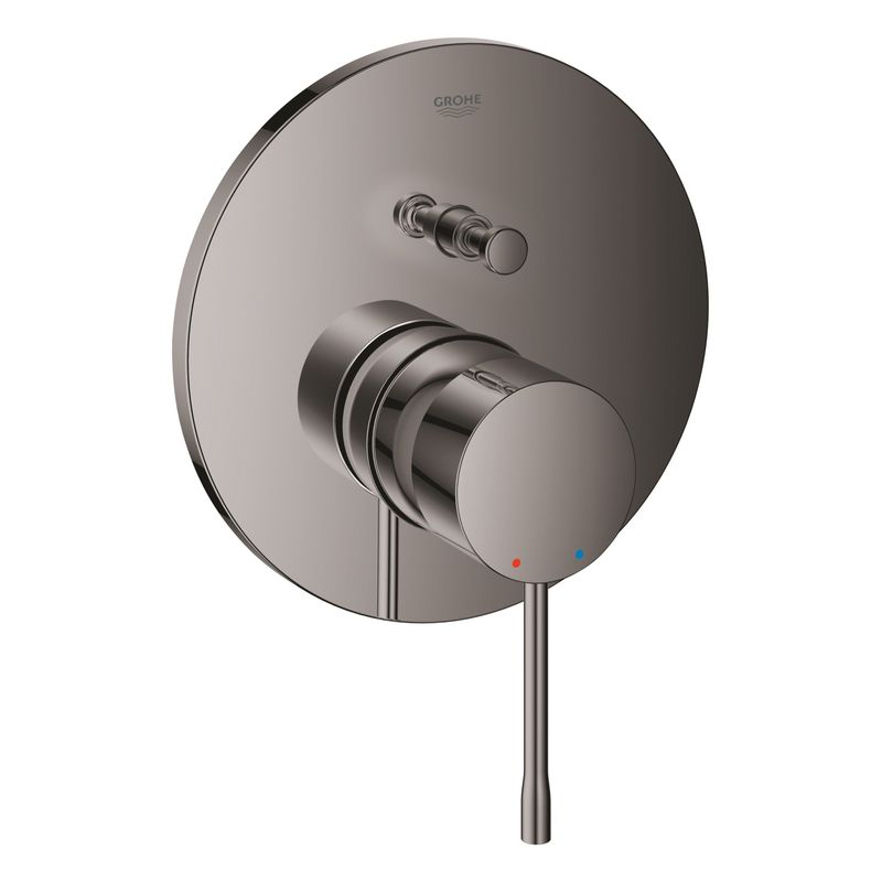 Casa si Gradina - Sanitare - Cazi si cabine de dus - Coloane si seturi de dus - Unitate comanda dus Grohe 24167A01, Essence, 1/2'', 2 iesiri, diverter, necesita valva, lucios, grafit - Infinity.ro