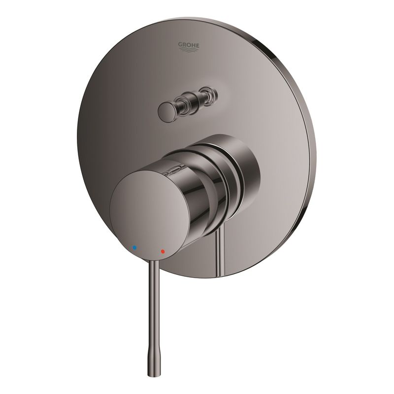 Casa si Gradina - Sanitare - Cazi si cabine de dus - Coloane si seturi de dus - Unitate comanda dus Grohe 24167A01, Essence, 1/2'', 2 iesiri, diverter, necesita valva, lucios, grafit - Infinity.ro