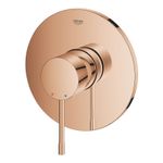Casa si Gradina - Sanitare - Cazi si cabine de dus - Coloane si seturi de dus - Unitate comanda Grohe 24057DA1, Essence, 1 functie, necesita valva, lucios, cupru - Infinity.ro