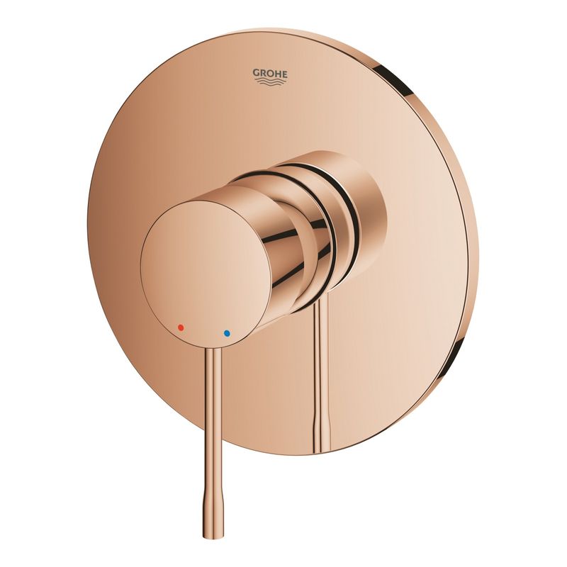 Casa si Gradina - Sanitare - Cazi si cabine de dus - Coloane si seturi de dus - Unitate comanda Grohe 24057DA1, Essence, 1 functie, necesita valva, lucios, cupru - Infinity.ro