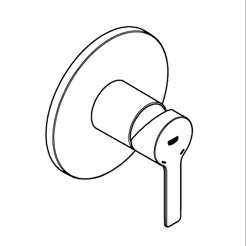 Casa si Gradina - Sanitare - Cazi si cabine de dus - Coloane si seturi de dus - Unitate comanda Grohe 24063GN1, Lineare, 1 functie, necesita valva, mat, auriu - Infinity.ro