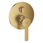 Casa si Gradina - Sanitare - Cazi si cabine de dus - Coloane si seturi de dus - Unitate comanda Grohe 24095GN1, Lineare, 3 functii, diverter, necesita valva, mat, auriu - Infinity.ro