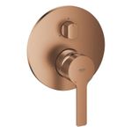 Casa si Gradina - Sanitare - Cazi si cabine de dus - Coloane si seturi de dus - Unitate comanda Grohe 24095DL1, Lineare, 3 functii, diverter, necesita valva, mat, cupru - Infinity.ro