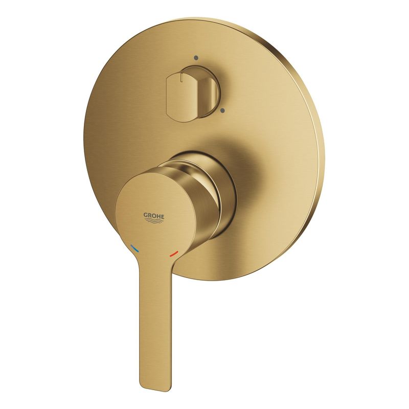 Casa si Gradina - Sanitare - Cazi si cabine de dus - Coloane si seturi de dus - Unitate comanda Grohe 24095GN1, Lineare, 3 functii, diverter, necesita valva, mat, auriu - Infinity.ro
