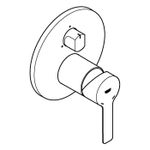 Casa si Gradina - Sanitare - Cazi si cabine de dus - Coloane si seturi de dus - Unitate comanda Grohe 24095GN1, Lineare, 3 functii, diverter, necesita valva, mat, auriu - Infinity.ro