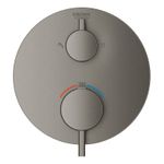 Casa si Gradina - Sanitare - Cazi si cabine de dus - Coloane si seturi de dus - Unitate comanda Grohe 24135AL3, Atrio, 1/2'', termostat, 2 iesiri, necesita valva, mat, grafit - Infinity.ro