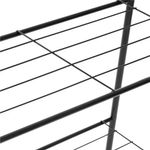 Casa si Gradina - Mobilier - Organizare si depozitare - Cuiere - Suport metalic pentru haine cu bara si 2 rafturi, structura otel, 60x34x150 cm, negru - Infinity.ro