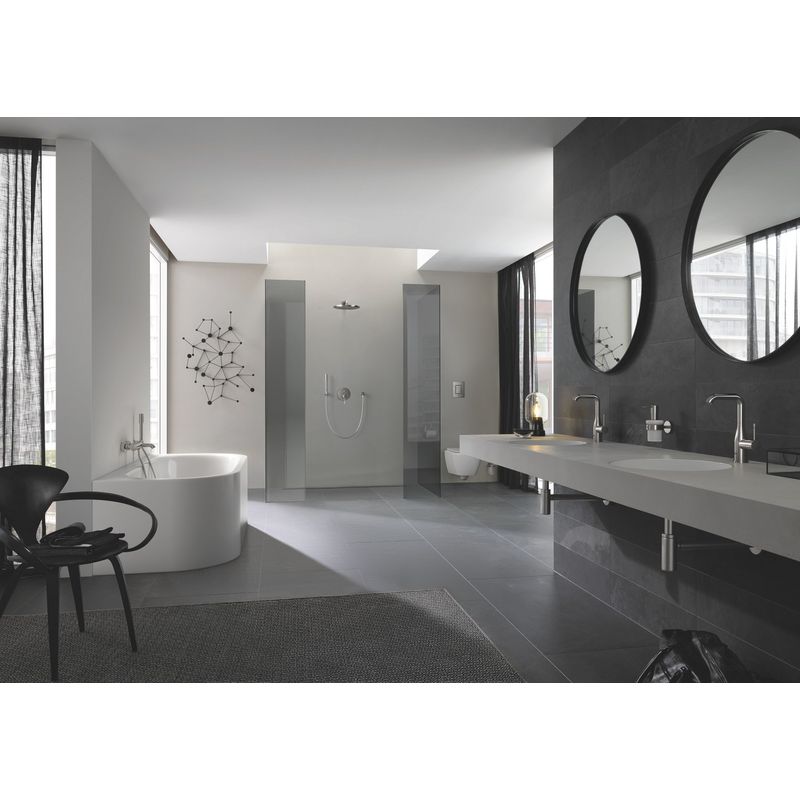 Casa si Gradina - Sanitare - Cazi si cabine de dus - Coloane si seturi de dus - Unitate comanda Grohe 24167DC1, Essence, 2 functii, necesita valva, mat, otel satinat - Infinity.ro