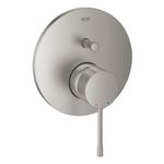 Casa si Gradina - Sanitare - Cazi si cabine de dus - Coloane si seturi de dus - Unitate comanda Grohe 24167DC1, Essence, 2 functii, necesita valva, mat, otel satinat - Infinity.ro