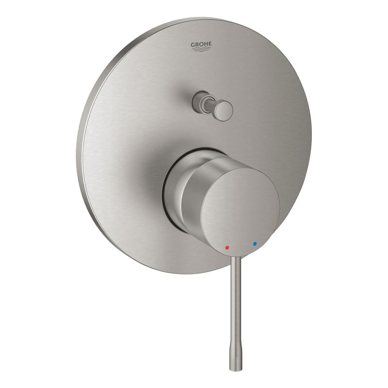Casa si Gradina - Sanitare - Cazi si cabine de dus - Coloane si seturi de dus - Unitate comanda Grohe 24167DC1, Essence, 2 functii, necesita valva, mat, otel satinat - Infinity.ro