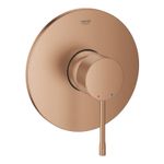 Casa si Gradina - Sanitare - Cazi si cabine de dus - Coloane si seturi de dus - Unitate comanda Grohe 24168DL1, Essence, 1 functie, necesita valva, mat, cupru - Infinity.ro