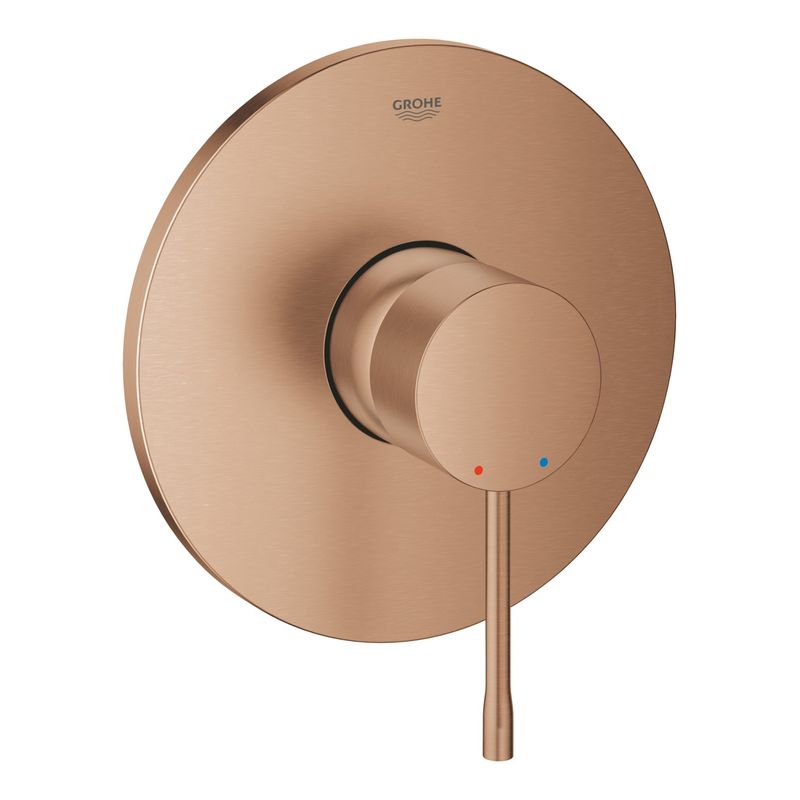 Casa si Gradina - Sanitare - Cazi si cabine de dus - Coloane si seturi de dus - Unitate comanda Grohe 24168DL1, Essence, 1 functie, necesita valva, mat, cupru - Infinity.ro