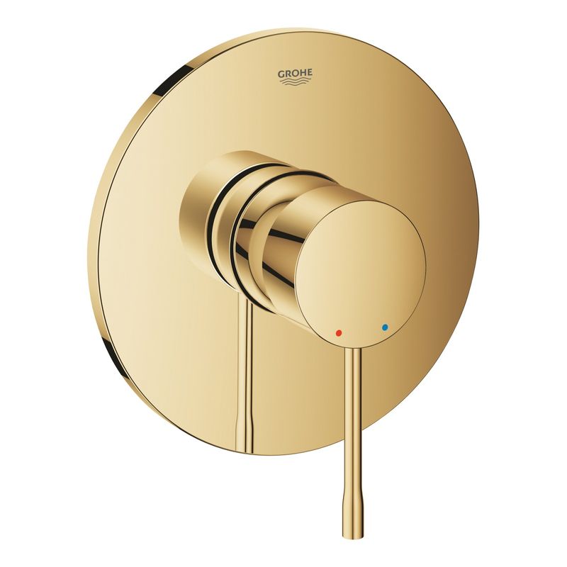 Casa si Gradina - Sanitare - Cazi si cabine de dus - Coloane si seturi de dus - Unitate comanda Grohe 24168GL1, Essence, 1 functie, necesita valva, lucios, auriu - Infinity.ro