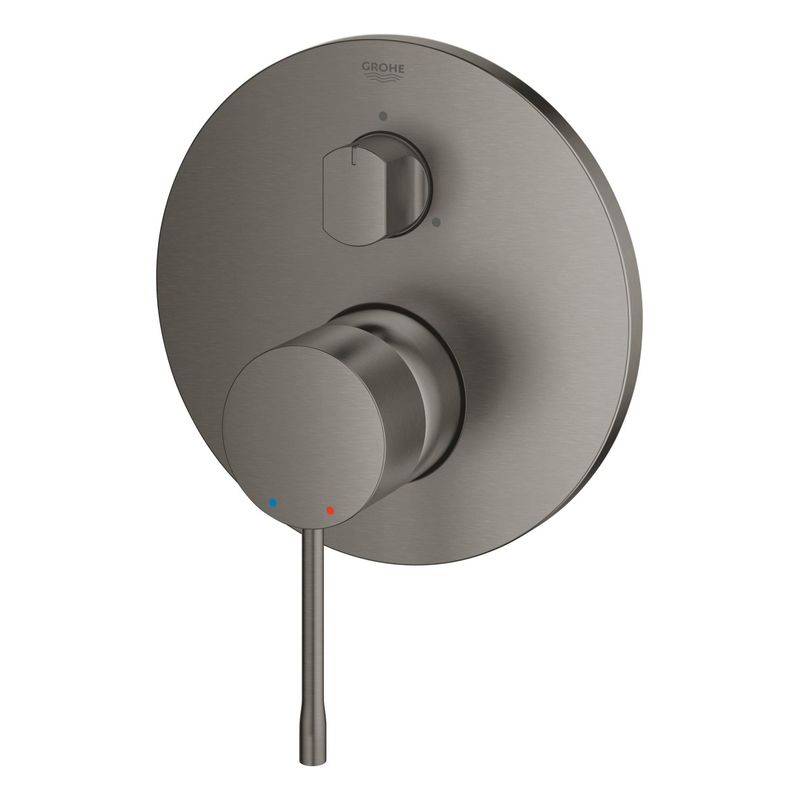 Casa si Gradina - Sanitare - Cazi si cabine de dus - Coloane si seturi de dus - Unitate comanda Grohe 24169AL1, Essence, aparenta, 3 iesiri, diverter, necesita valva, mat, grafit - Infinity.ro