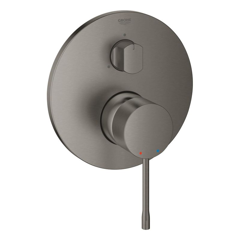 Casa si Gradina - Sanitare - Cazi si cabine de dus - Coloane si seturi de dus - Unitate comanda Grohe 24169AL1, Essence, aparenta, 3 iesiri, diverter, necesita valva, mat, grafit - Infinity.ro