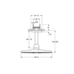 Casa si Gradina - Sanitare - Cazi si cabine de dus - Coloane si seturi de dus - Dus fix Grohe 26477GL0, SmartActive 310 mm, pe tavan, 2 functii, 310 mm, necesita valva, lucios, auriu - Infinity.ro