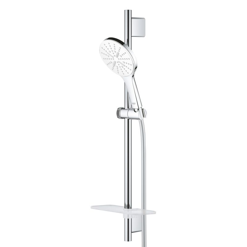 Casa si Gradina - Sanitare - Cazi si cabine de dus - Coloane si seturi de dus - Coloana dus Grohe 26577LS0, SmartActive 130, 600 mm, 3 functii, etajera, crom - Infinity.ro
