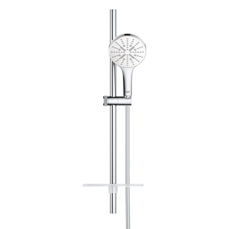 Casa si Gradina - Sanitare - Cazi si cabine de dus - Coloane si seturi de dus - Coloana dus Grohe 26577LS0, SmartActive 130, 600 mm, 3 functii, etajera, crom - Infinity.ro